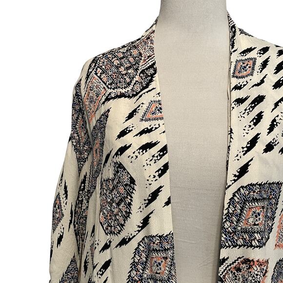 Vince Camuto Marrakech Fringed Kimono Womens Size 2X Cardigan Topper Coverup - Picture 3 of 8